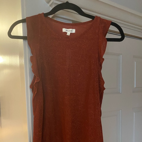 Madewell Copper Rust Sparkle Top - Picture 3 of 7